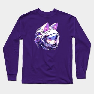 Anime Space Cat Long Sleeve T-Shirt